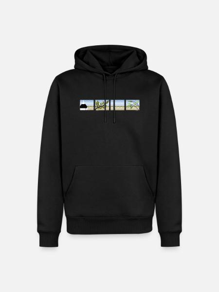 Apulia Spirit - Sweat à capuche Premium bio Homme - noir