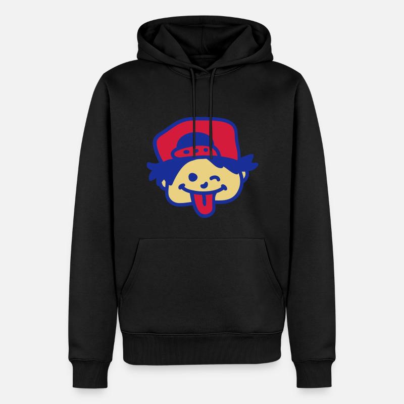 Frecher Junge 3 - Männer Premium Bio Hoodie - Schwarz