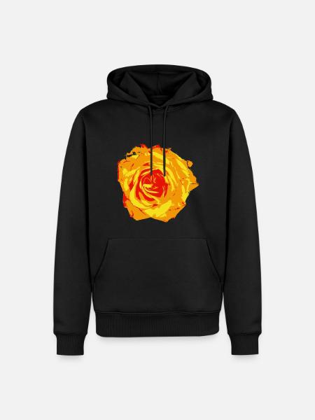 Rose orange - Männer Premium Bio Hoodie - 