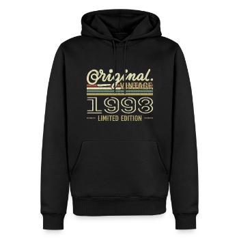 1998 Anniversaire Rétro 1998 Original 1998 Vintage - Sweat à capuche Premium bio Homme - noir - Devant - Nico (187cm)