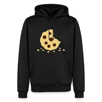 Keks - Männer Premium Bio Hoodie - Schwarz - Vorne - Nico (187cm)