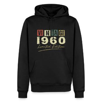 Vintage, 1960er Jahre, Original 1960er Jahre, Geburtstagsgeschenk - Männer Premium Bio Hoodie - Schwarz - Vorne - Nico (187cm)