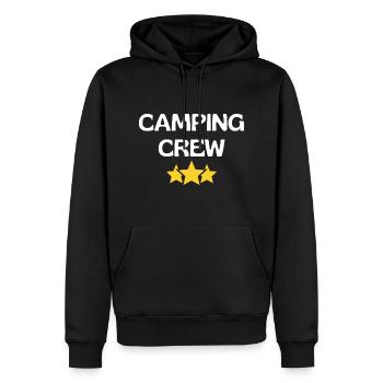 Camping Crew - Männer Premium Bio Hoodie - Schwarz - Vorne - Nico (187cm)