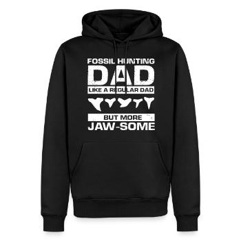 Paläontologe Designs Fossil Hunter Student - Männer Premium Bio Hoodie - Schwarz - Vorne - Nico (187cm)