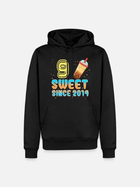 9th Birthday Bubble Tee - Men’s Premium Organic Hoodie - black