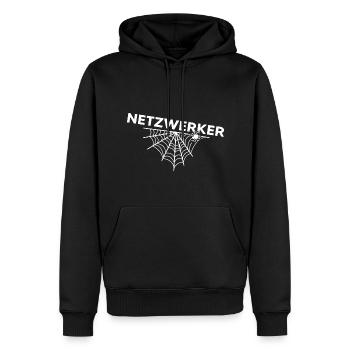 spinne spinnennetz netzwerker arachnoidea - Männer Premium Bio Hoodie - Schwarz - Vorne - Nico (187cm)