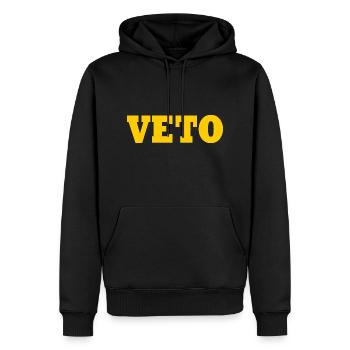 Veto - Sweat à capuche Premium bio Homme - noir - Devant - Nico (187cm)