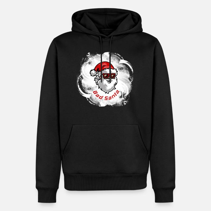 Bad Santa - Männer Premium Bio Hoodie - Schwarz