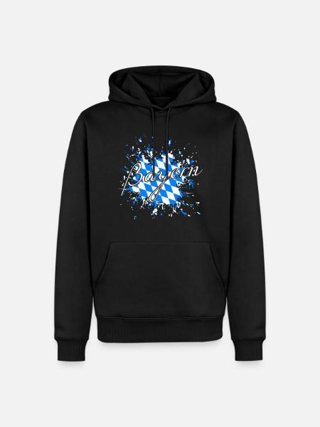 Bayern bayern - Männer Premium Bio Hoodie - Schwarz