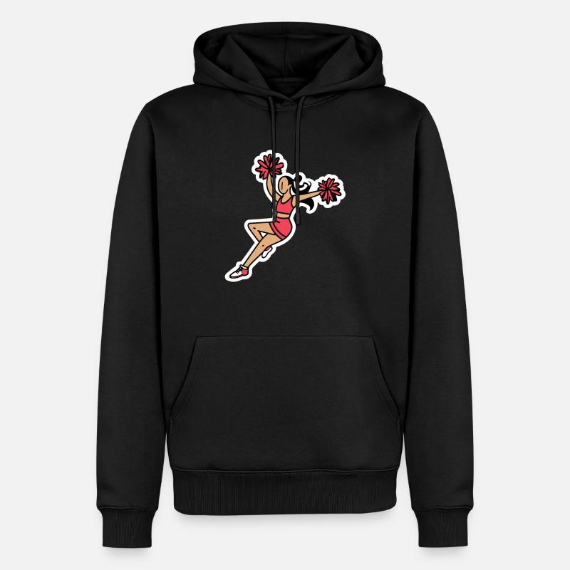 Cheerleading - Männer Premium Bio Hoodie - Schwarz