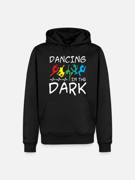 Dancing in the Dark - Men’s Premium Organic Hoodie - black