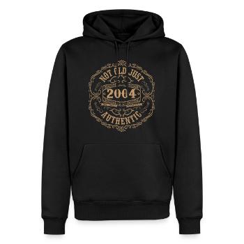 2004 Classic 2004 Retro Birthday Gift 2004 - Men’s Premium Organic Hoodie - black - Front - Nico (187cm)