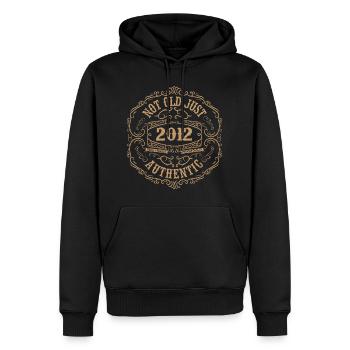 2012 Classic 2012 Retro Geburtstagsgeschenk 2012 - Männer Premium Bio Hoodie - Schwarz - Vorne - Nico (187cm)