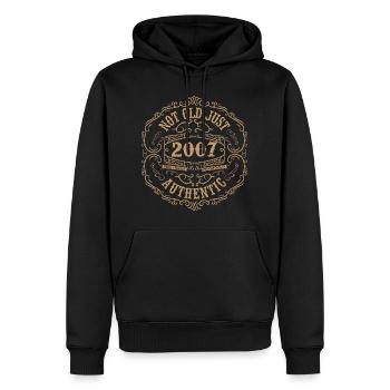2007 Classic 2007 Retro Geburtstagsgeschenk 2007 - Männer Premium Bio Hoodie - Schwarz - Vorne - Nico (187cm)