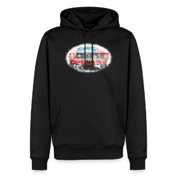 Auto - Männer Premium Bio Hoodie - Schwarz - Vorne - Nico (187cm)