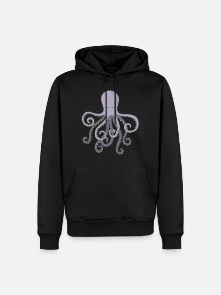 Cadeau de fruits de mer Octopus Octopus Octopus - Sweat à capuche Premium bio Homme - noir