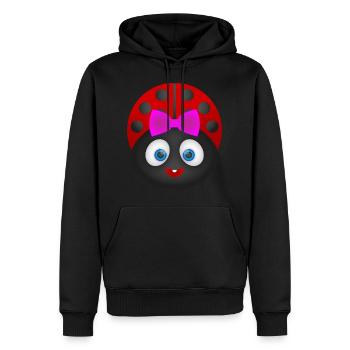 Coccinelle - Coccinelle! Idée cadeau! - Sweat à capuche Premium bio Homme - noir - Devant - Nico (187cm)