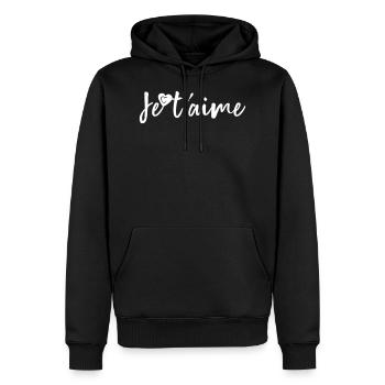 Je tamie - Männer Premium Bio Hoodie - Schwarz - Vorne - Nico (187cm)