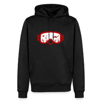 Idée cadeau de plongée en apnée - Sweat à capuche Premium bio Homme - noir - Devant - Nico (187cm)