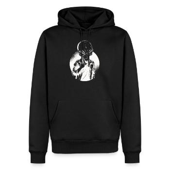 Alien Hipster - Men’s Premium Organic Hoodie - black - Front - Nico (187cm)