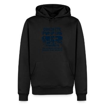 Concrete Pumpers We Always Pump It II Gift - Men’s Premium Organic Hoodie - black - Front - Nico (187cm)