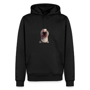 meme dog walter - Männer Premium Bio Hoodie - Schwarz - Vorne - Nico (187cm)