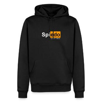 Spiedo Bresciano Food Porn Brescia T-shirt - Sweat à capuche Premium bio Homme - noir - Devant - Nico (187cm)