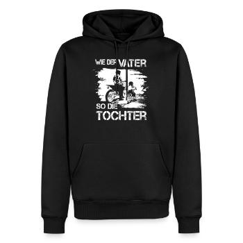 Wie Der Vater So Die Tochter Motocross Partnerlook - Männer Premium Bio Hoodie - Schwarz - Vorne - Nico (187cm)