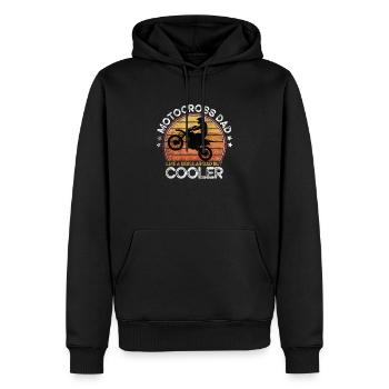 Motocross Dad Birt Fahrrad Vater T-Shirt - Männer Premium Bio Hoodie - Schwarz - Vorne - Nico (187cm)