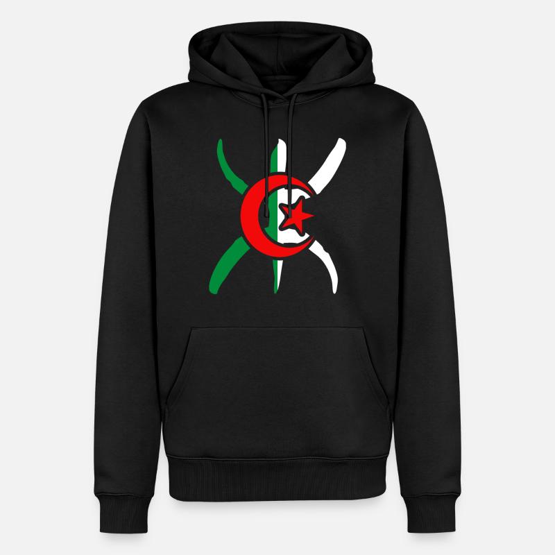 Algerien Berber - Männer Premium Bio Hoodie - Schwarz