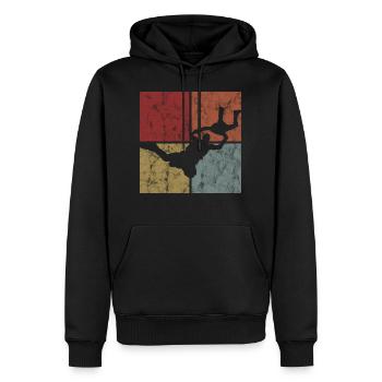 Fallschirmspringer Fallschirm Fallschirmspringen - Männer Premium Bio Hoodie - Schwarz - Vorne - Nico (187cm)
