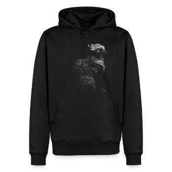Süße Katze Foto - Männer Premium Bio Hoodie - Schwarz - Vorne - Nico (187cm)
