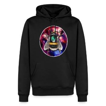 "Scarab bumblebee" - Men’s Premium Organic Hoodie - black - Front - Nico (187cm)