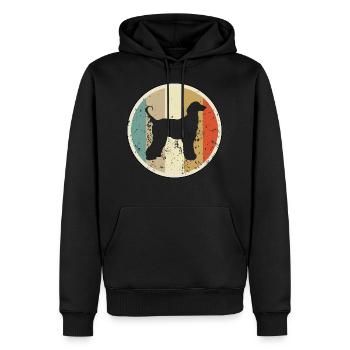 Afghanischer Windhund Afghane - Männer Premium Bio Hoodie - Schwarz - Vorne - Nico (187cm)