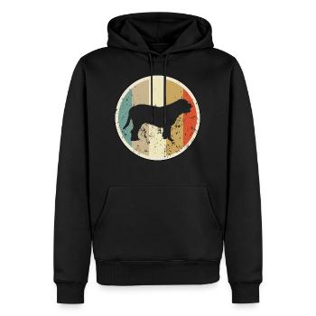 Bordeauxdogge Bordeaux Dogge - Männer Premium Bio Hoodie - Schwarz - Vorne - Nico (187cm)
