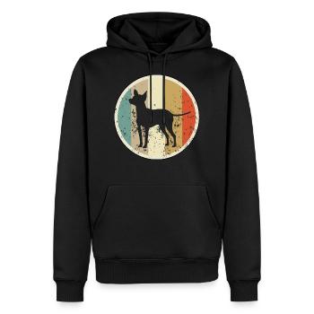 Prager Rattler - Männer Premium Bio Hoodie - Schwarz - Vorne - Nico (187cm)