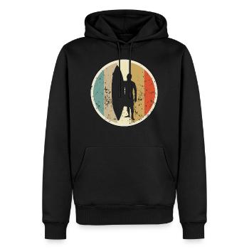 Surfen Surfer Surfbrett - Männer Premium Bio Hoodie - Schwarz - Vorne - Nico (187cm)