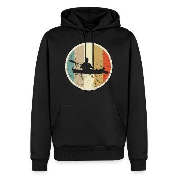 Kayak Kajakfahren Paddelboot Kanusport - Männer Premium Bio Hoodie - Schwarz - Vorne - Nico (187cm)