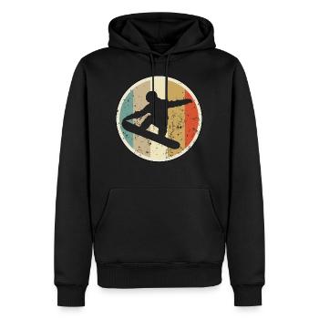 Snowboard Snowboarder Snowboarding - Männer Premium Bio Hoodie - Schwarz - Vorne - Nico (187cm)