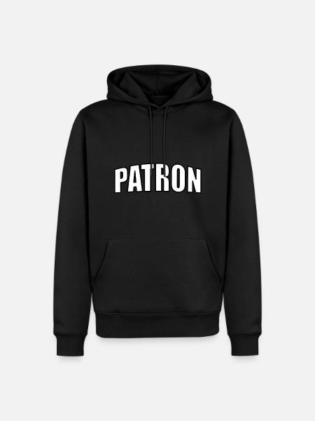 Patron - Sweat à capuche Premium bio Homme - noir