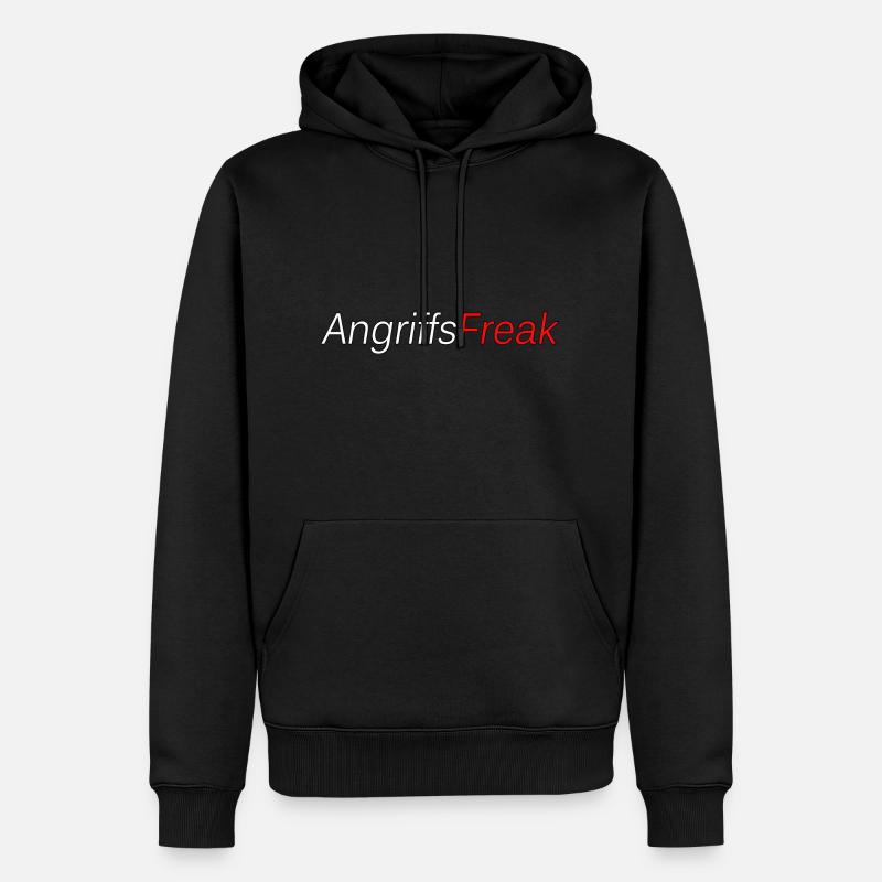 Angriffsfreak - Männer Premium Bio Hoodie - Schwarz