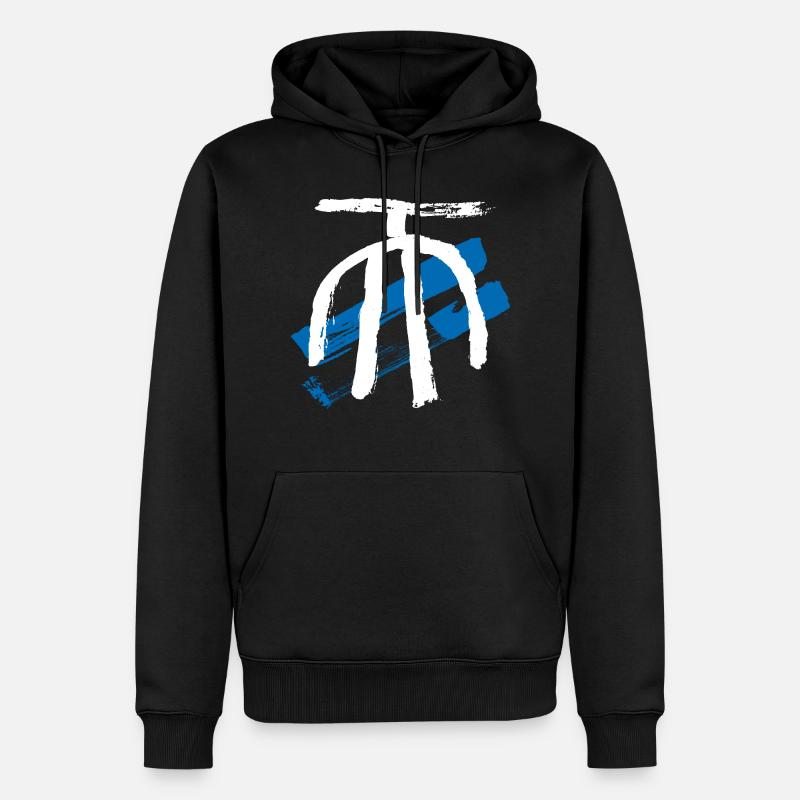 Symbole chinois - Sweat à capuche Premium bio Homme - noir
