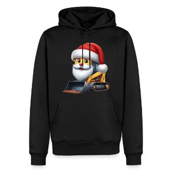 Kompaktlader Weihnachtsmann - Männer Premium Bio Hoodie - Schwarz - Vorne - Nico (187cm)