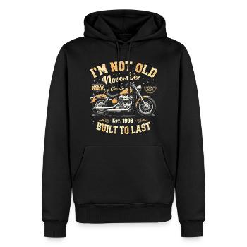 Oldtimer November 1993 Geboren Jahrgang Geburtstag - Männer Premium Bio Hoodie - Schwarz - Vorne - Nico (187cm)