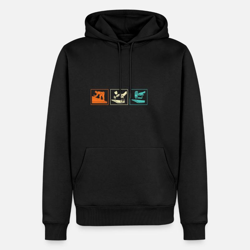 Métier de couvreur Métier Dicton - Sweat à capuche Premium bio Homme - noir