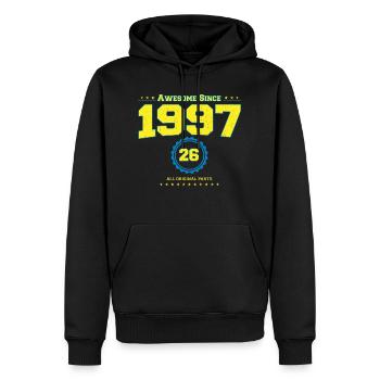 Awesome 1997 Shirt für Männer Frauen 26 Jahre alt 26th - Männer Premium Bio Hoodie - Schwarz - Vorne - Nico (187cm)
