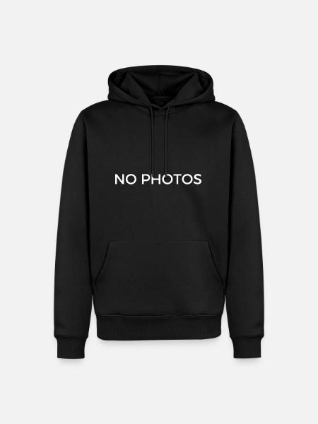 No Photos Please no photos - Men’s Premium Organic Hoodie - black