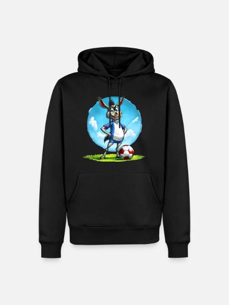 Soccer Donkey - Men’s Premium Organic Hoodie - black