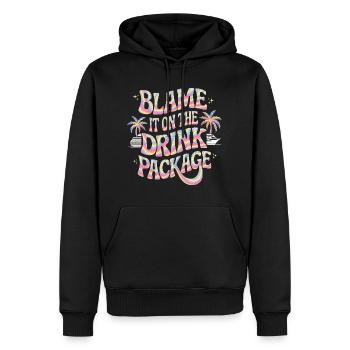 Humor Getränke Kreuzfahrt Urlaub - Männer Premium Bio Hoodie - Schwarz - Vorne - Nico (187cm)