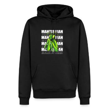Gottesanbeter Gottesanbeterin Mantis - Männer Premium Bio Hoodie - Schwarz - Vorne - Nico (187cm)